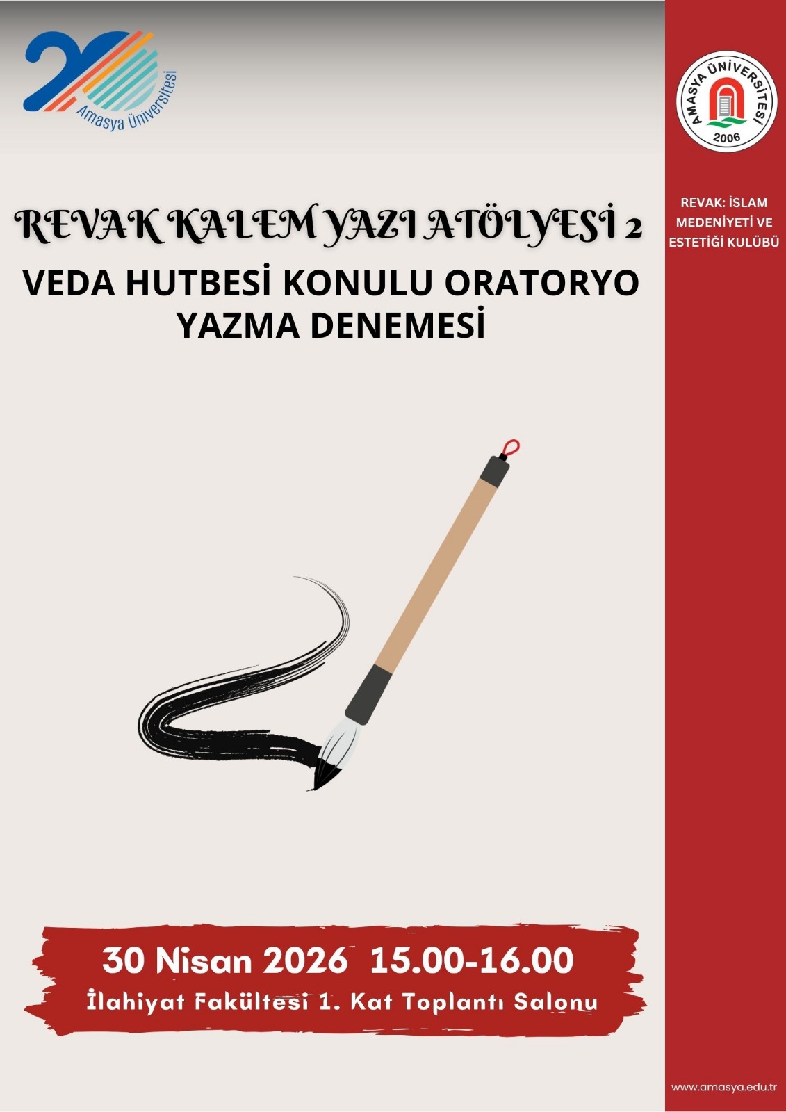 Revak Kalem Yazı Atölyesi 2: Veda Hutbesi Konulu Oratoryo Yazma Denemesi