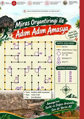 Miras Oryantiringi ile  Adım Adım Amasya
