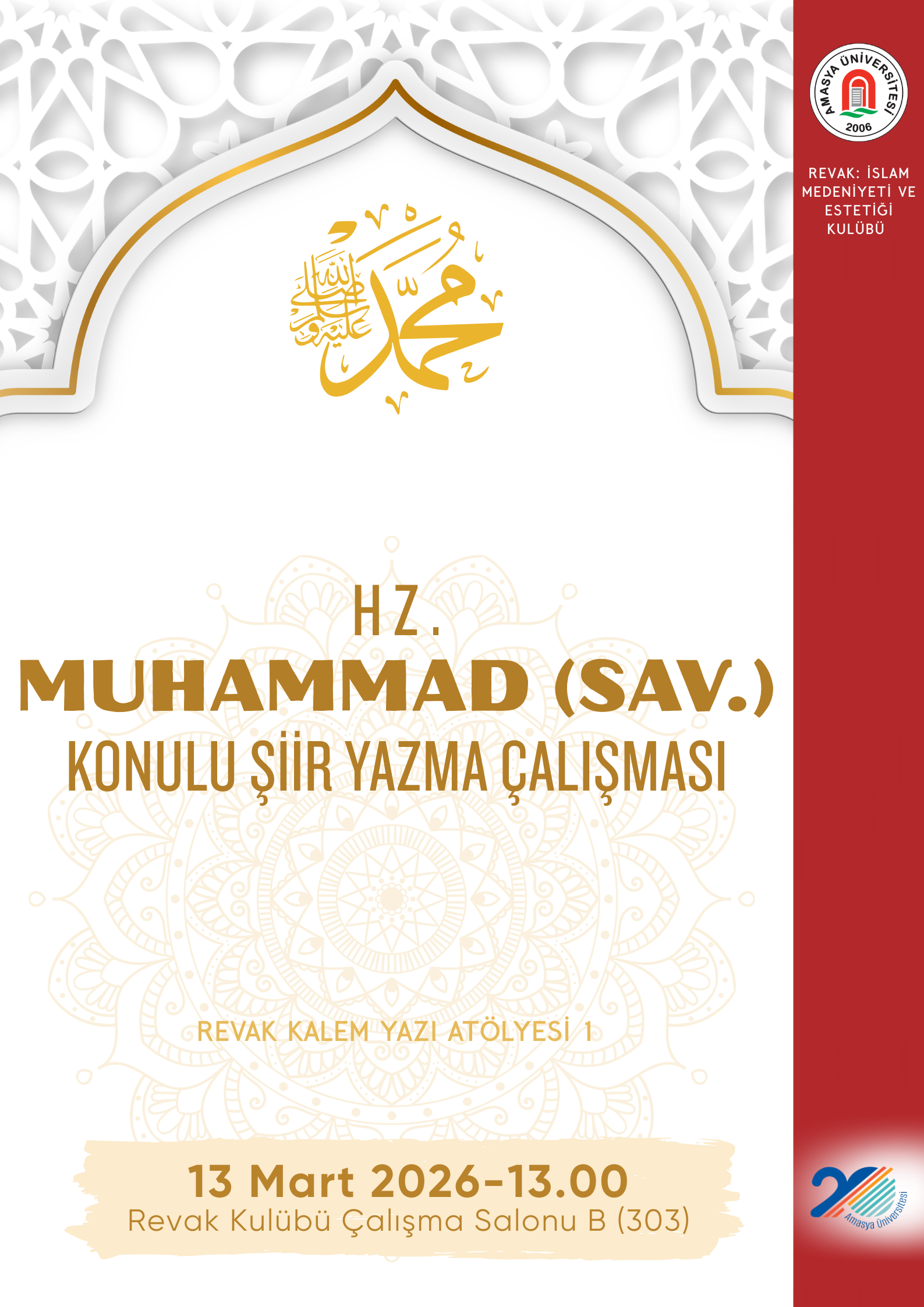 HZ. Muhammed (SAV:) Konulu Şiir Yazma Çalışması