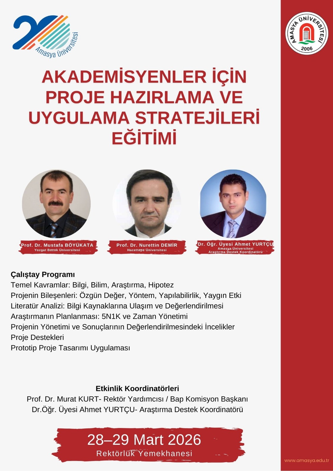 Akademizyenler İçin Proje Hazırlama ve Uygulama Stratejileri Eğitimi
