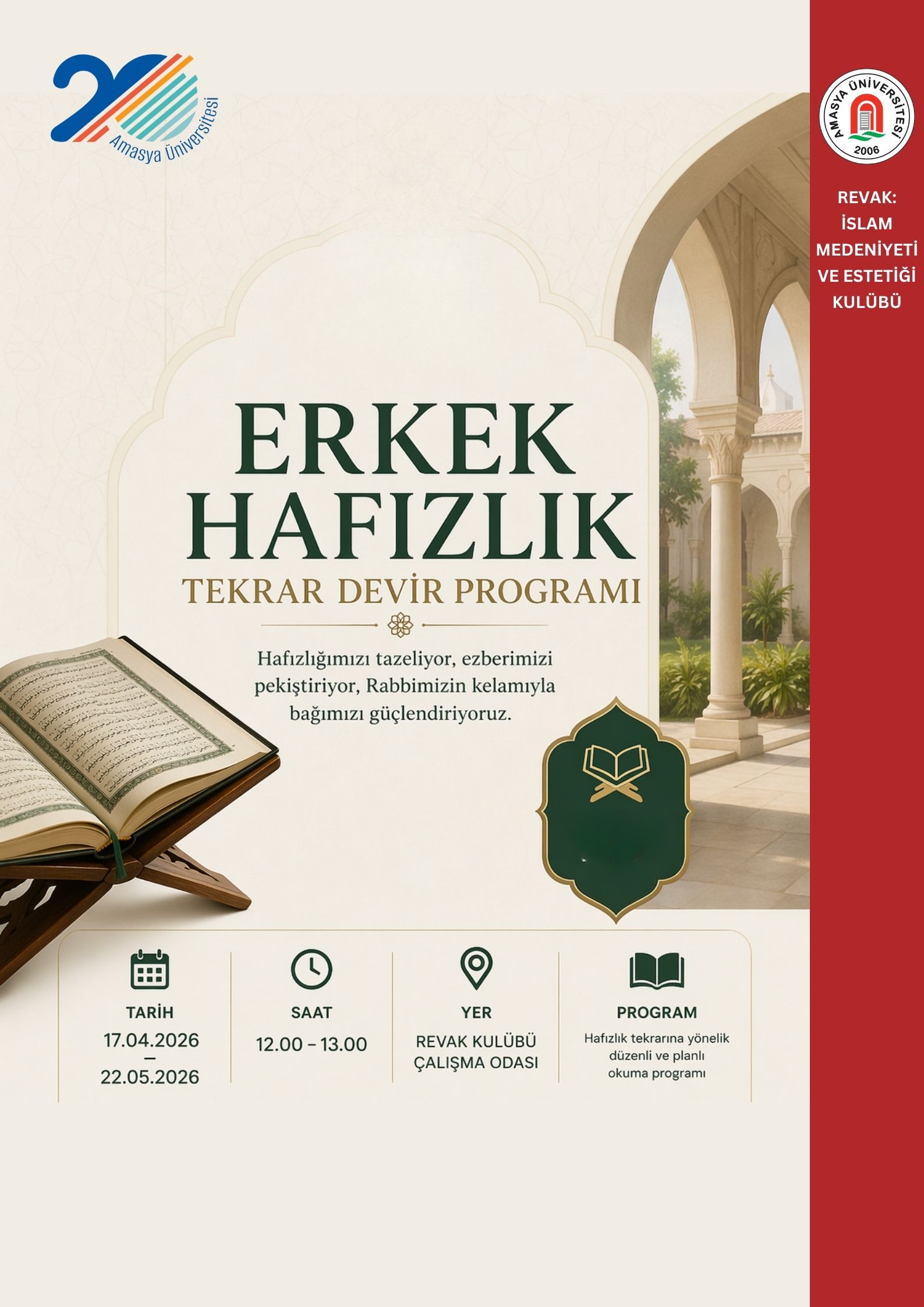 Erkek Hafızlık Tekrar Devir Programı