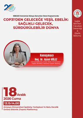 COP31'den Geleceğe Yeşil Ebelik: Sağlıklı Gelecek,  Sürdürülebilir Dünya