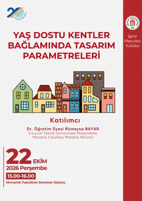 Yaş Dostu Kentler Bağlamında Tasarım Parametreleri